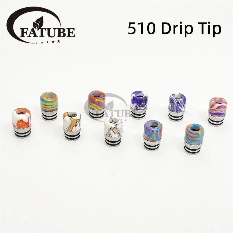 1PC/10PCS 510 Stainless Steel  - Drip Tip Resin recensie en prijs