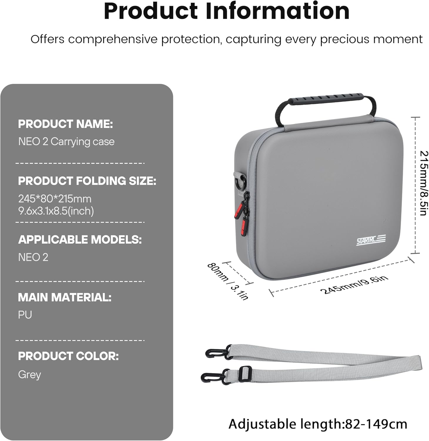 STARTRC Neo 2 Portable PU Shou - Battery Case Storage recensie en prijs