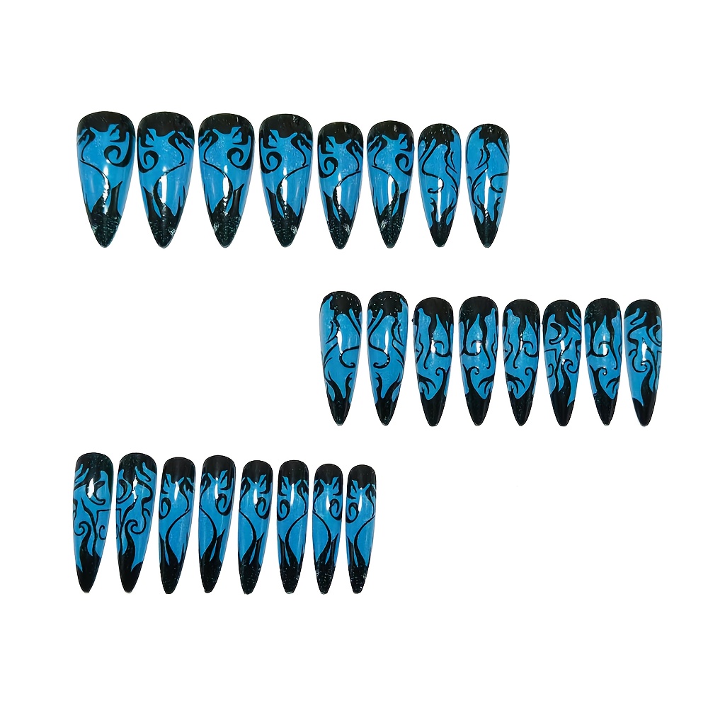 Long Pointed Press On Nails wi - Drip Tip Resin recensie en prijs