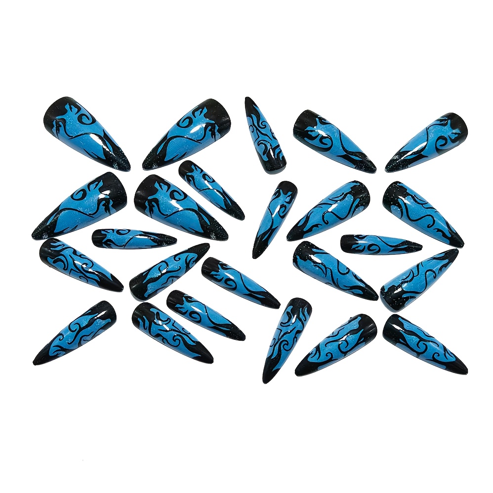 Long Pointed Press On Nails wi - Drip Tip Resin recensie en prijs