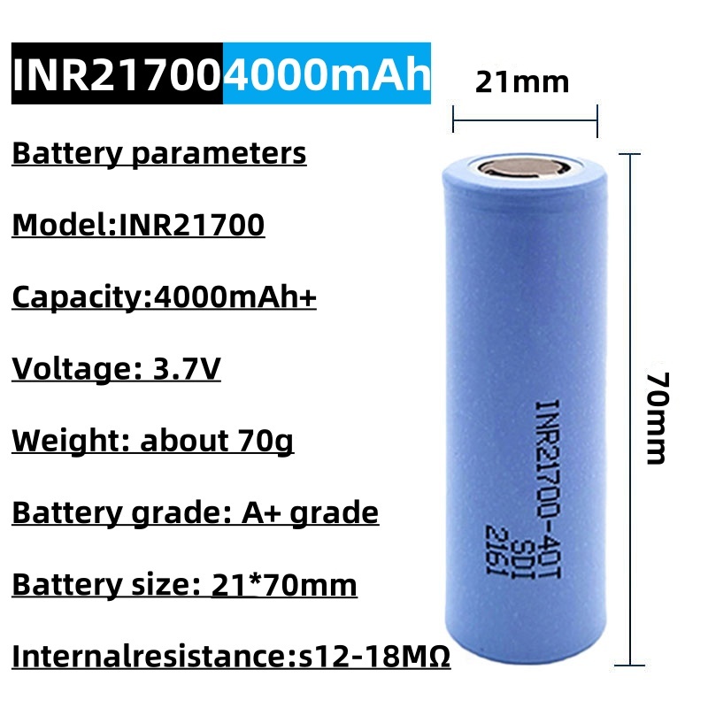 INR 21700-40T Rechargeable Li- - Vaping Goods recensie en prijs