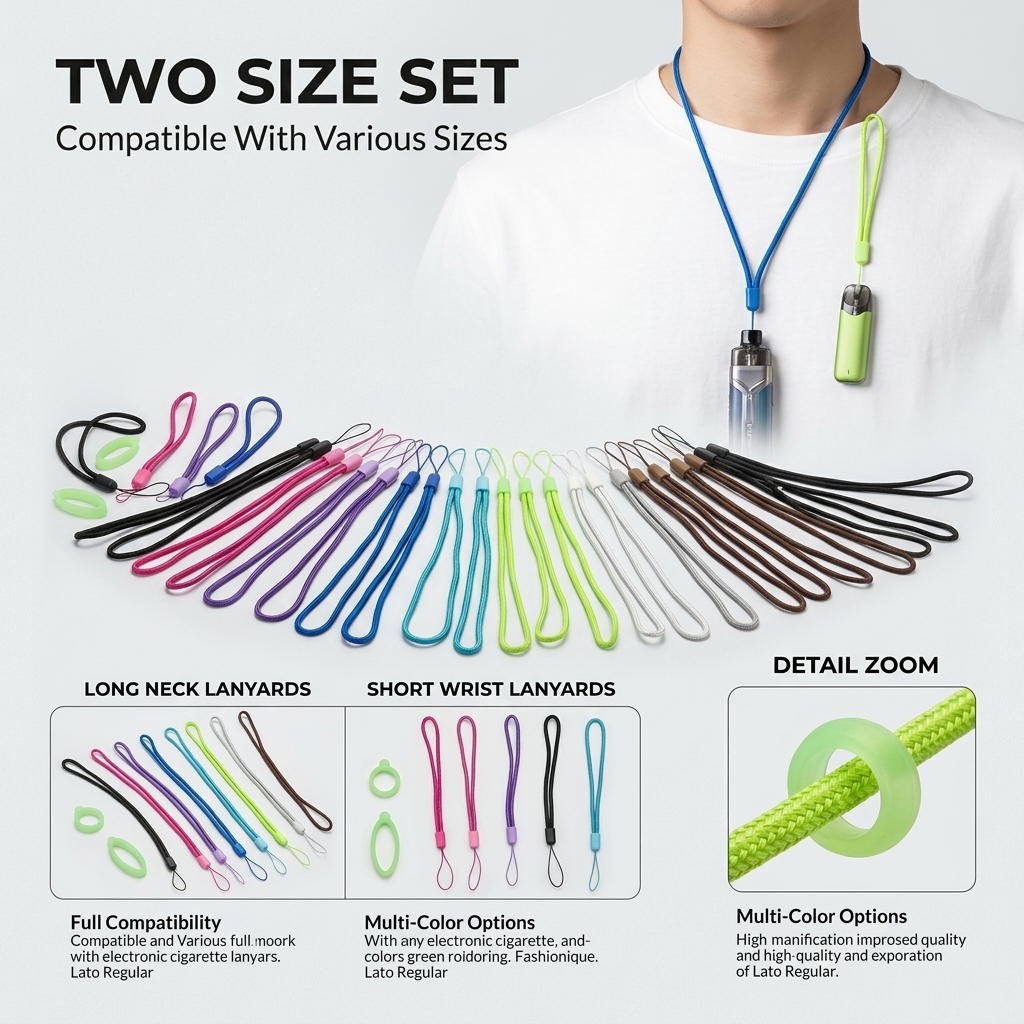 Universal Silicone Lanyard Set - Vape Band Silicone recensie en prijs