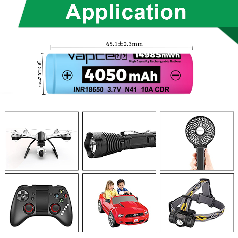 Original Vapcell N41 INR 18650 - Vape Battery 18650 recensie en prijs