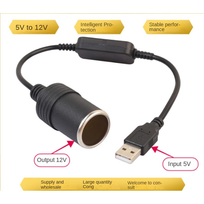 1pc 5V 2A USB To 12V Cigarette - Accessories Experts Vape recensie en prijs