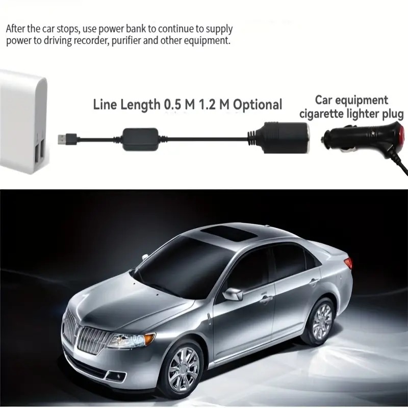 1pc 5V 2A USB To 12V Cigarette - Accessories Experts Vape recensie en prijs