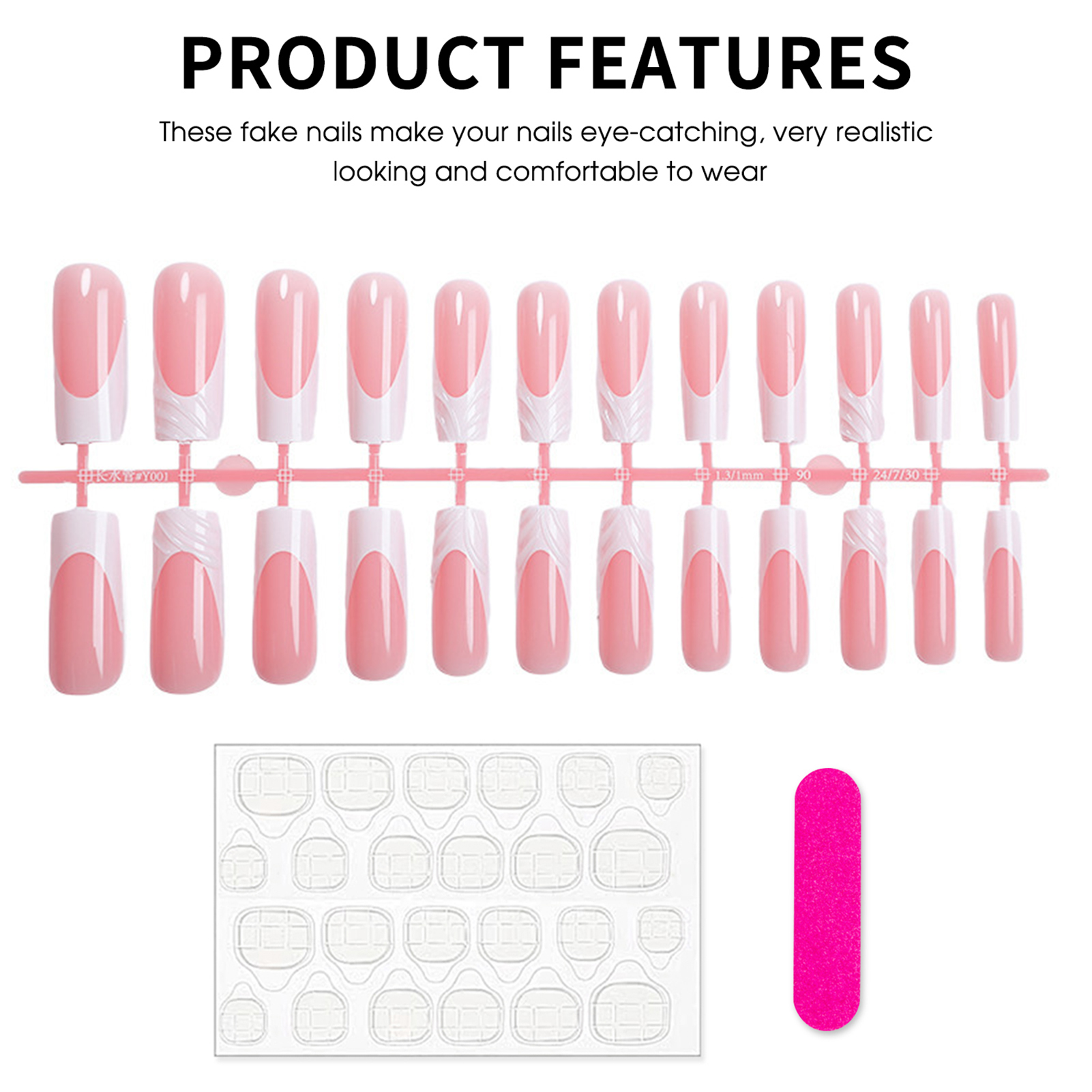 24Pcs Long Square Head Nails S - Drip Tip Resin recensie en prijs
