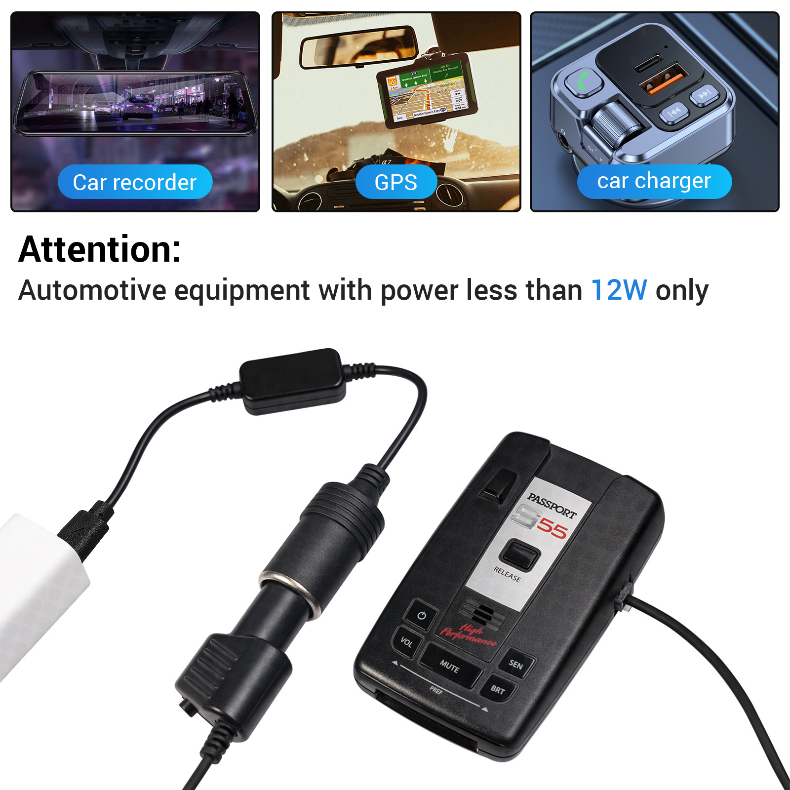 1pc 5V 2A USB To 12V Cigarette - Accessories Experts Vape recensie en prijs