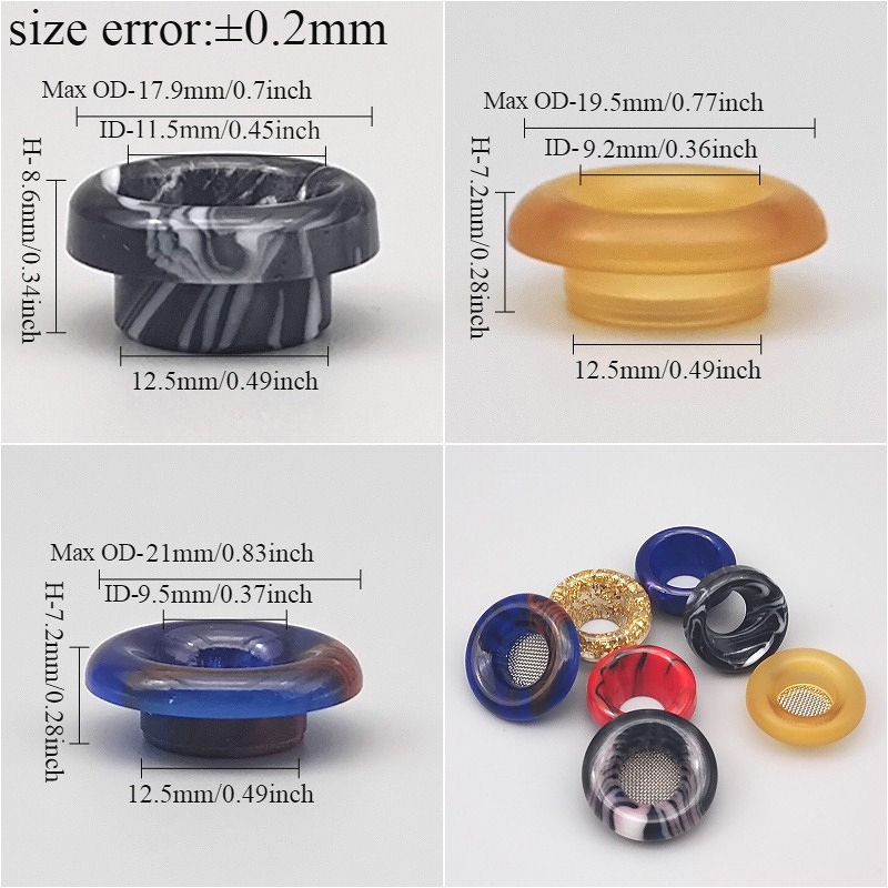 1PC 810 Short-Style Resin Drip - Drip Tip Resin recensie en prijs