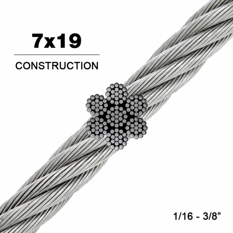 Wire Rope 7X19 Diameter 3.18mm - Stainless Wire Ss316 recensie en prijs