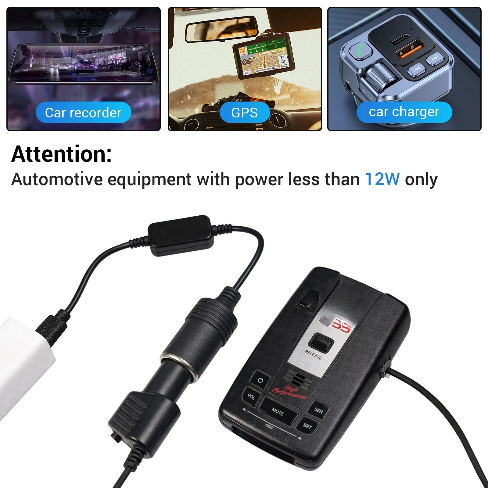 1pc 5V 2A USB To 12V Cigarette - Accessories Experts Vape recensie en prijs