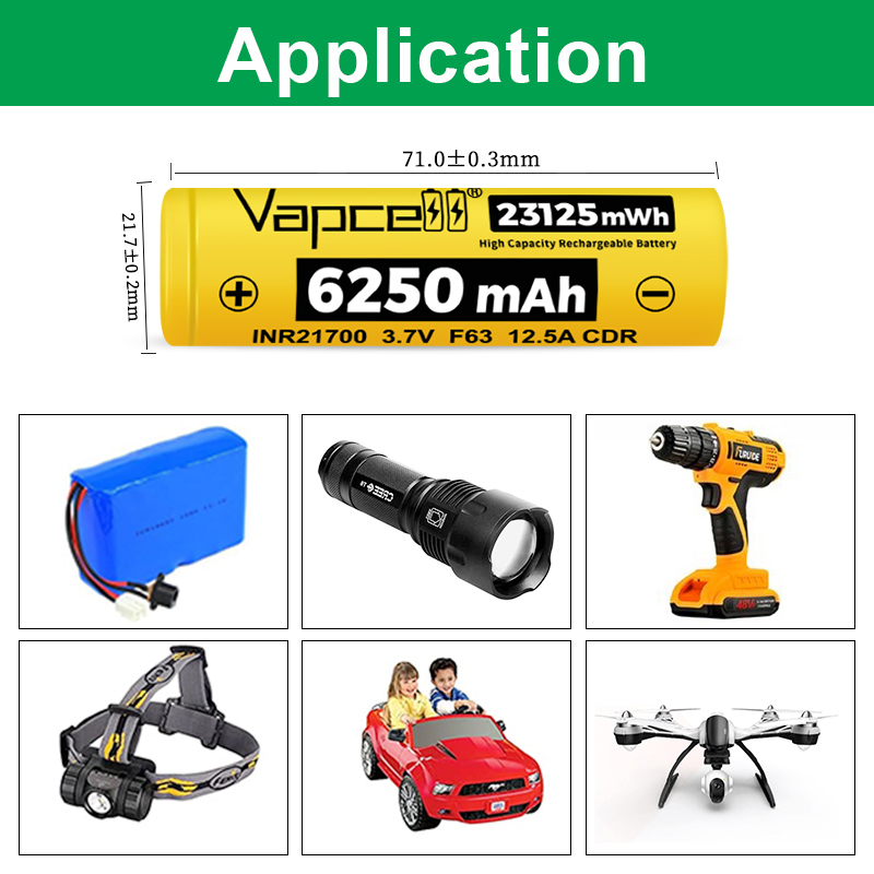 New Vapcell F63 21700 Battery  - Vape Battery 18650 recensie en prijs